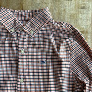 NWOT Vineyard Vines Boys Plaid Shirt size 7